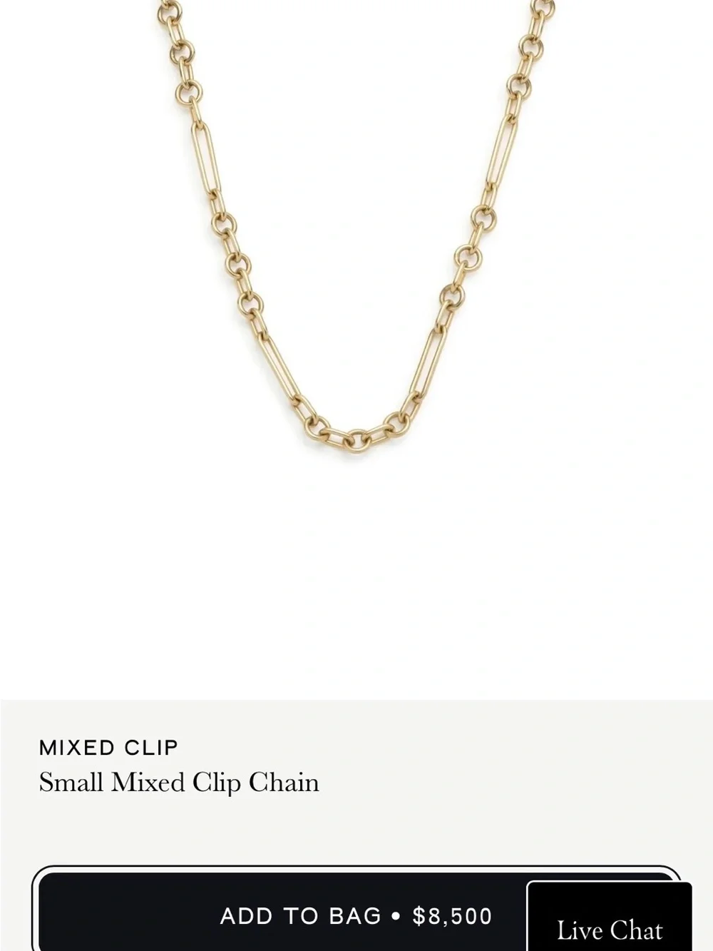 14k Mixed Clip Link Chain Foundrae inspired